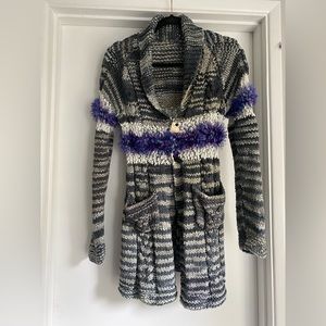 Handmade organic wool coat